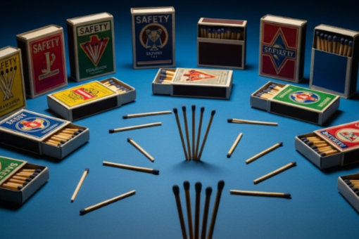 Safety matches and matchsticks