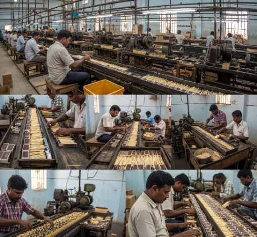 Match box manufacturing Industry - Quenker Matches