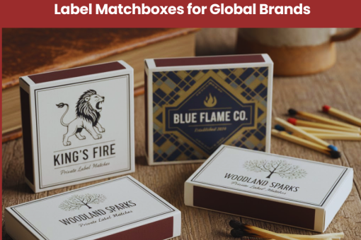 Quenker safety matchboxes with custom branding for international wholesale buyers
