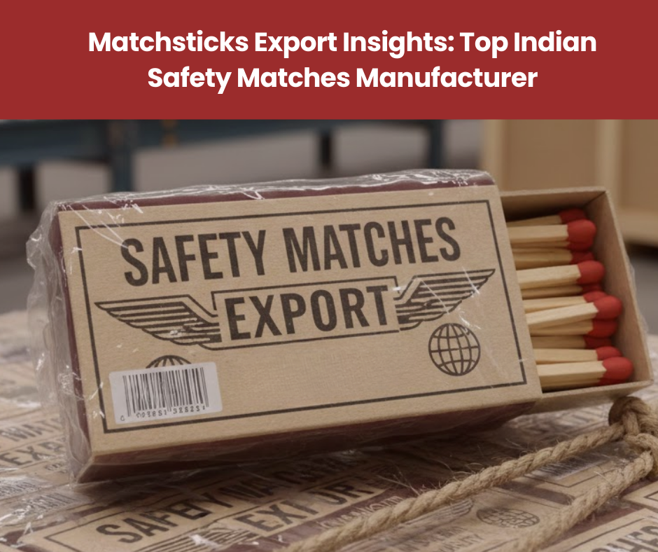 Quenker safety matches in bulk packaging designed for global export markets