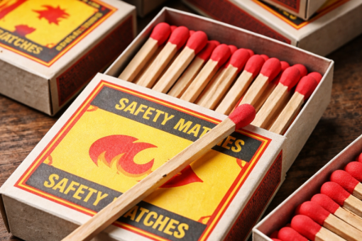 cardboard safety matchsticks