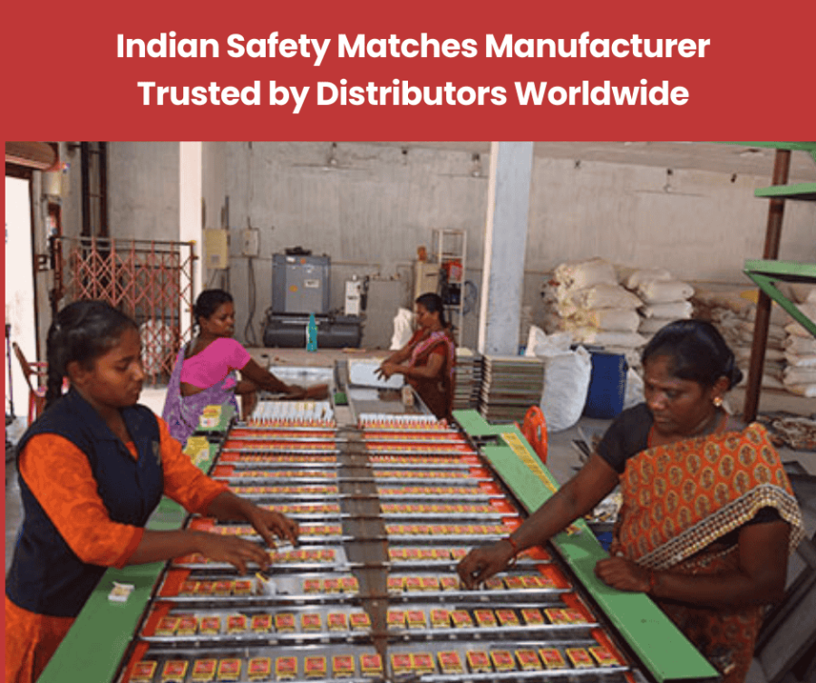 Indian safety matches manufacturer Quenker producing quality matchboxes