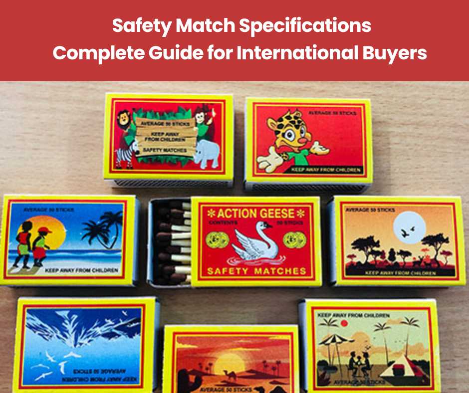 Colorful vintage safety match boxes with traditional designs and child safety warnings