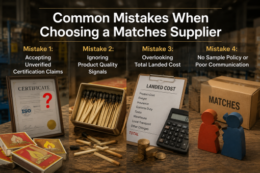 Common mistakes when choosing a safety matches supplier - certification, quality, cost, and communication errors