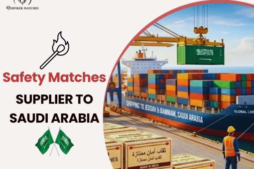 Safety matches supplier showcasing products for export to Saudi Arabia