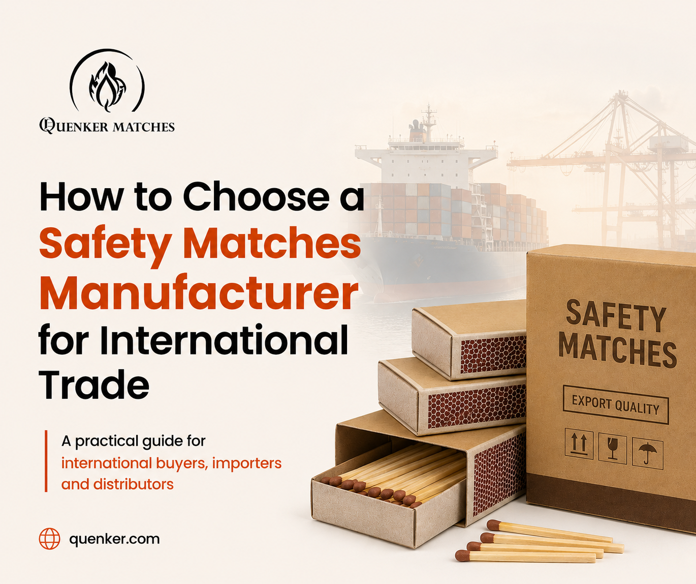 How to choose a safety matches manufacturer for international trade – Quenker Matches
